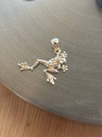 14k Gold Frog Pendant and Bale