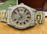 18K Rolex President Full Diamond Pave