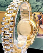 18K Rolex President Full Diamond Pave