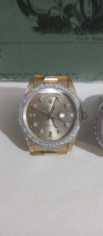 Two 18K Rolex Presidents and Heuer Chronograph Pilot