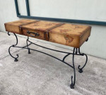 Metal Legs Sofa Table $150