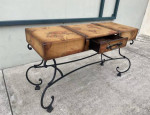 Metal Legs Sofa Table $150