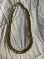 14k gold plated rolex chain 30” 15mm