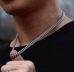 Stainless steel cuban necklace