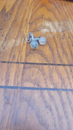 Bulb silver earrings