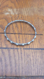 Sterling silver bracelet with sqares