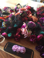 Flower head band chokers