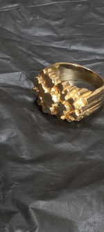 14K Gold Nugget Ring