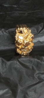 14K Gold Nugget Ring