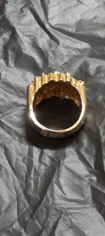 14K Gold Nugget Ring