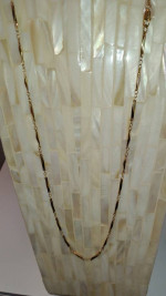 Gold diamond shaped necklace