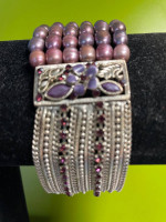 Lavender Pearl Bracelet