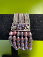 Lavender Pearl Bracelet