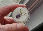 Alexandrite (created) Color Change Gemstone Pendant