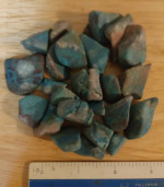 193 grams-100% Natural Raw Southwest US Blue Turquoise