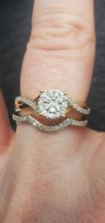 3 sets of new gold engagement rings