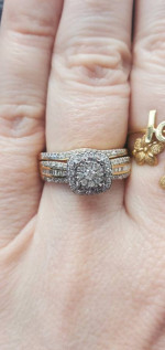 3 sets of new gold engagement rings
