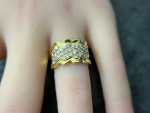 Beautiful 18K Gold and 1 full carat of quality Diamonds Ring