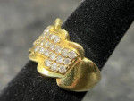 Beautiful 18K Gold and 1 full carat of quality Diamonds Ring