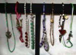 8 One of a Kind Bead and Ribbon Necklaces