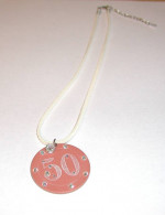 POKER GIRL CHIP NECKLACE