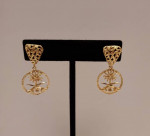 Saudi Arabia 750/18 kt Gold Earrings