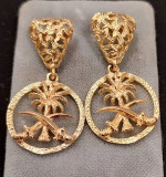 Saudi Arabia 750/18 kt Gold Earrings