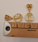 Saudi Arabia 750/18 kt Gold Earrings