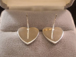 Tiffany Heart Tag Silver Earrings