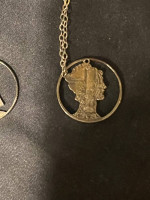 Silver Mercury Dime & Canadian Dime pendants