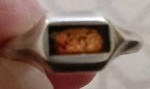 Baltic Amber Sterling Rings (SIZE 7)