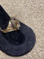 Mens 1/3 carat diamond horseshoe ring
