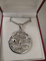 ORIENTAL DRAGON PENDANT GOLD PLATED AND SILVER PLATED