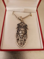 SILVER PLATED ANCIENT GREEK "ZEUS" PENDANT