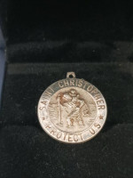 STERLING SILVER PENDANT "ST. CHRISTOPHER"