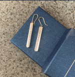 Tiffany & Co. 1837 Bar Dangle Drop Hook Earrings Sterling