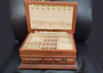 Heavy Old Wood & MarbleJewelry Box