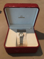 100% AUTHENTIC OMEGA CONSTELLATION 18K DIAMONDS GOLD STEEL LADIES