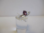 14 KT WHITE GOLD SIZE 5 ALEXANDRITE SOLITAIRE RING