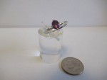 14 KT WHITE GOLD SIZE 5 ALEXANDRITE SOLITAIRE RING