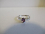 14 KT WHITE GOLD SIZE 5 ALEXANDRITE SOLITAIRE RING