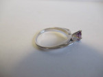 14 KT WHITE GOLD SIZE 5 ALEXANDRITE SOLITAIRE RING