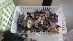 Handpainted jewelry box with jewelry