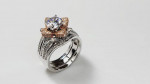 Silver 925 With CZ's Diamond 3 Pcs Ring Size 10