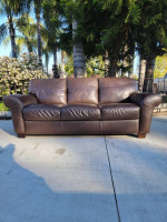 Brown Leather Sofa