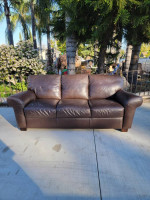 Brown Leather Sofa
