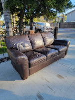 Brown Leather Sofa