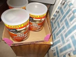 3 2lb cans filled with assort. Jewelry
