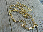 14k solid gold chain 21"
