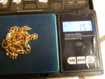 14k solid gold chain 21"